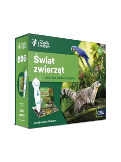 Świat zwierząt. Zestaw książka z piórem