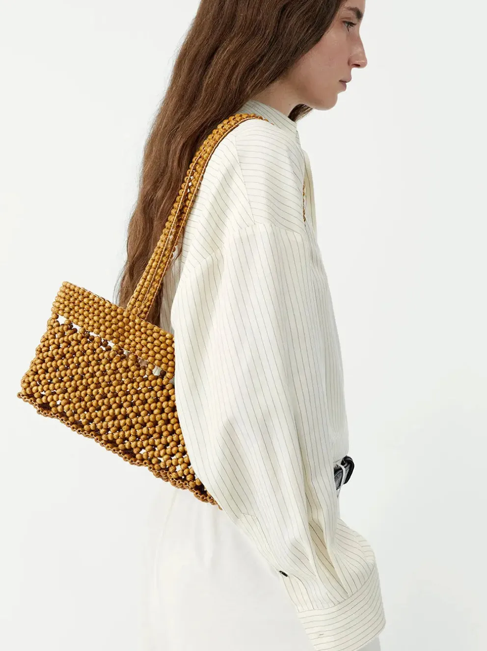 Wooden Beads Mini Bag