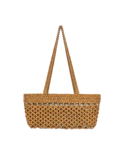 Wooden Beads Mini Bag