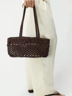 Wooden Beads Mini Bag