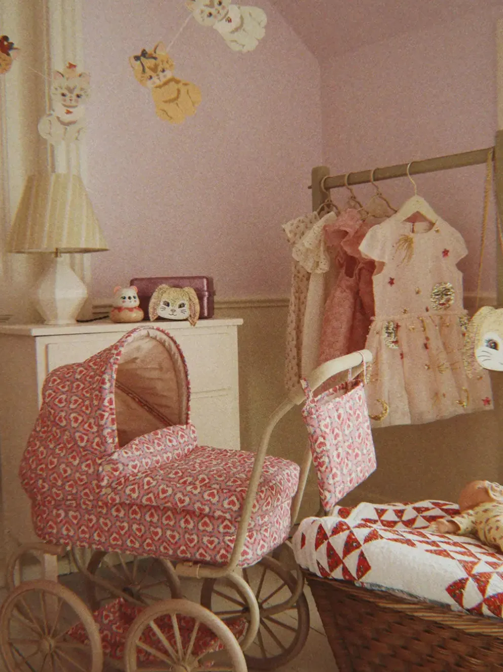 Wózek dla lalek z gondolą Minnie