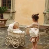 Wózek dla lalek z gondolą Minnie