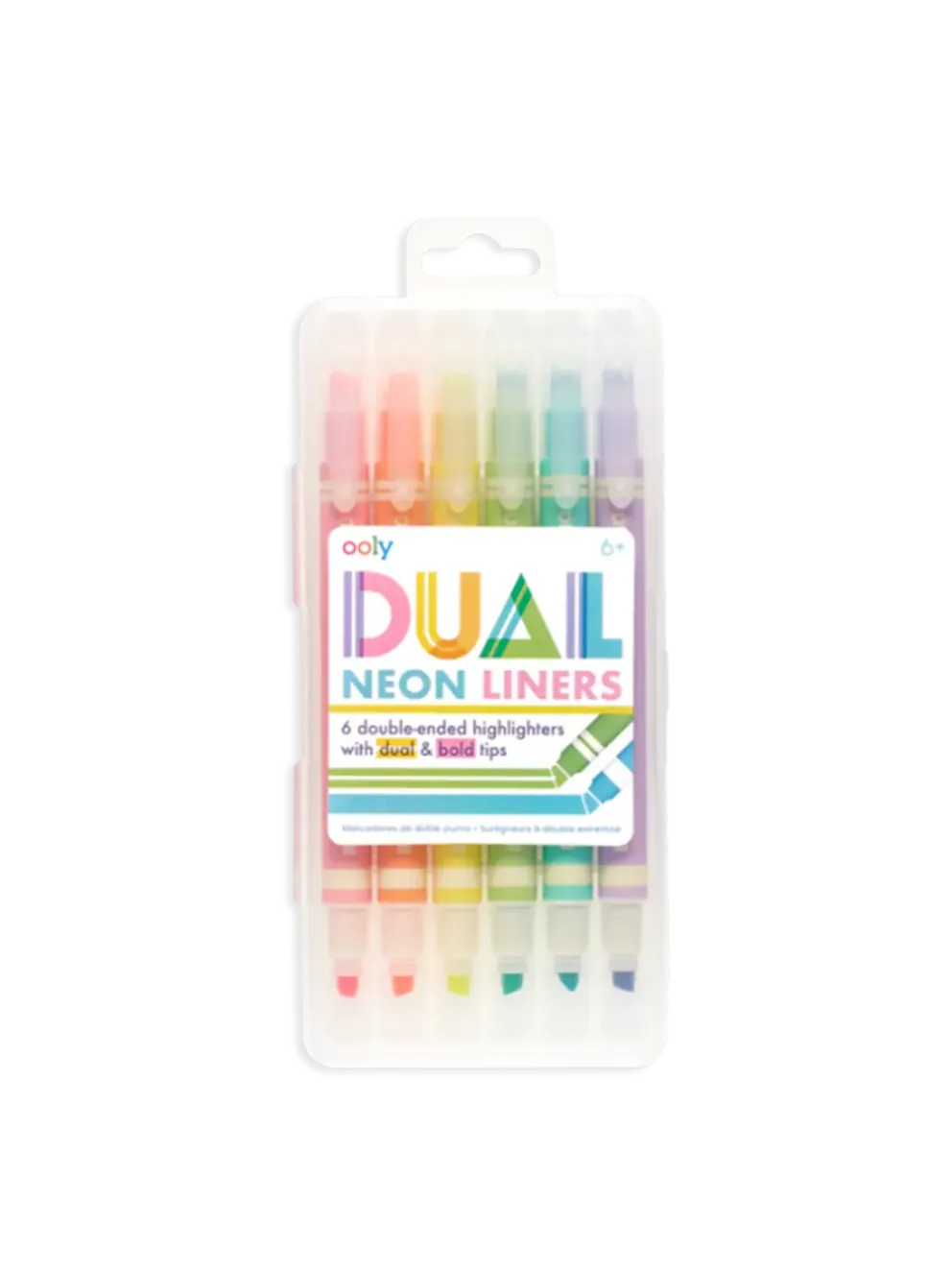 zakreślacze neonowe z dwiema końcówkami Dual Liner