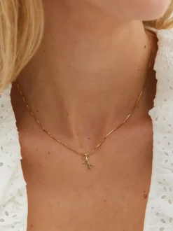 Zawieszka Initial Necklace Charm 14K Gold