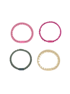 Zestaw cienkich gumek do włosów Kknekki Thin 4-pack
