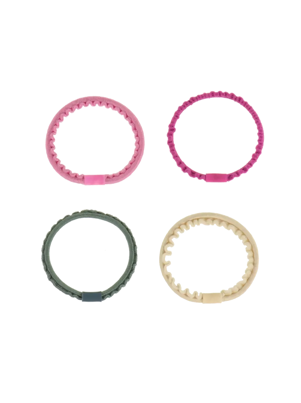 Zestaw cienkich gumek do włosów Kknekki Thin 4-pack