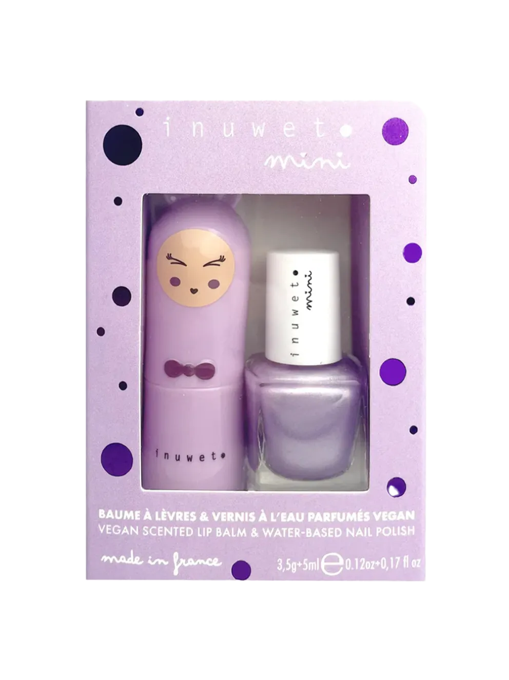 Zestaw dla dzieci Duo balsam do ust + lakier