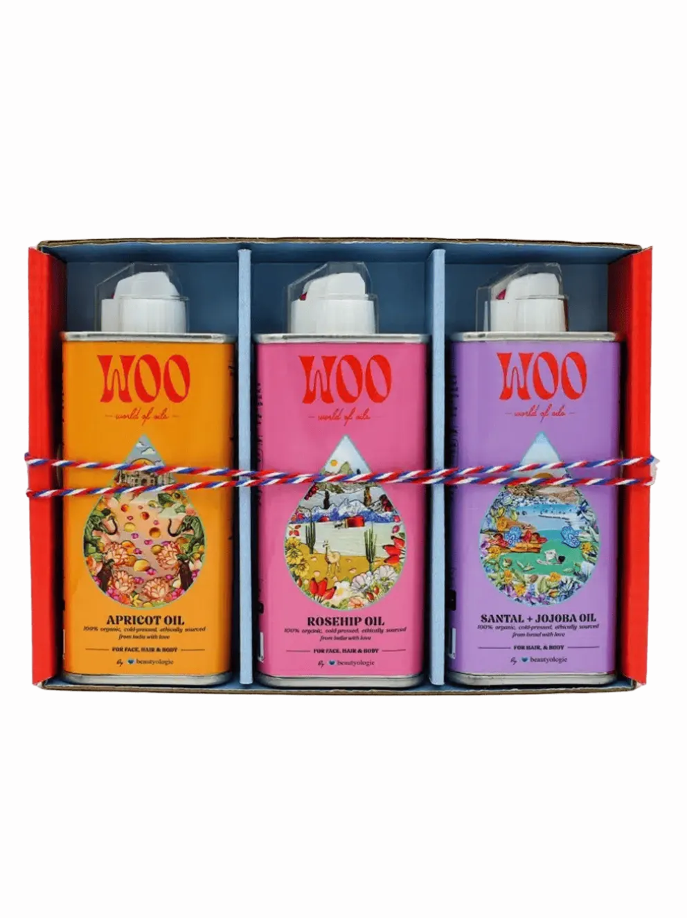 Zestaw Glow To Go Organic Oil Set