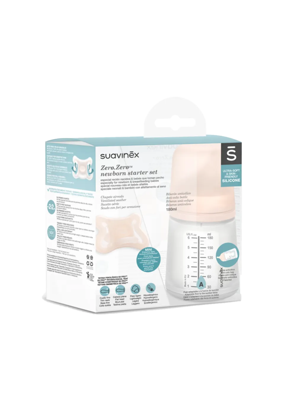 Zestaw Zero-Zero Newborn Set z butelką i smoczkiem