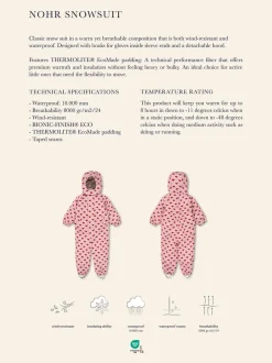 Zimowy kombinezon Nohr snowsuit print