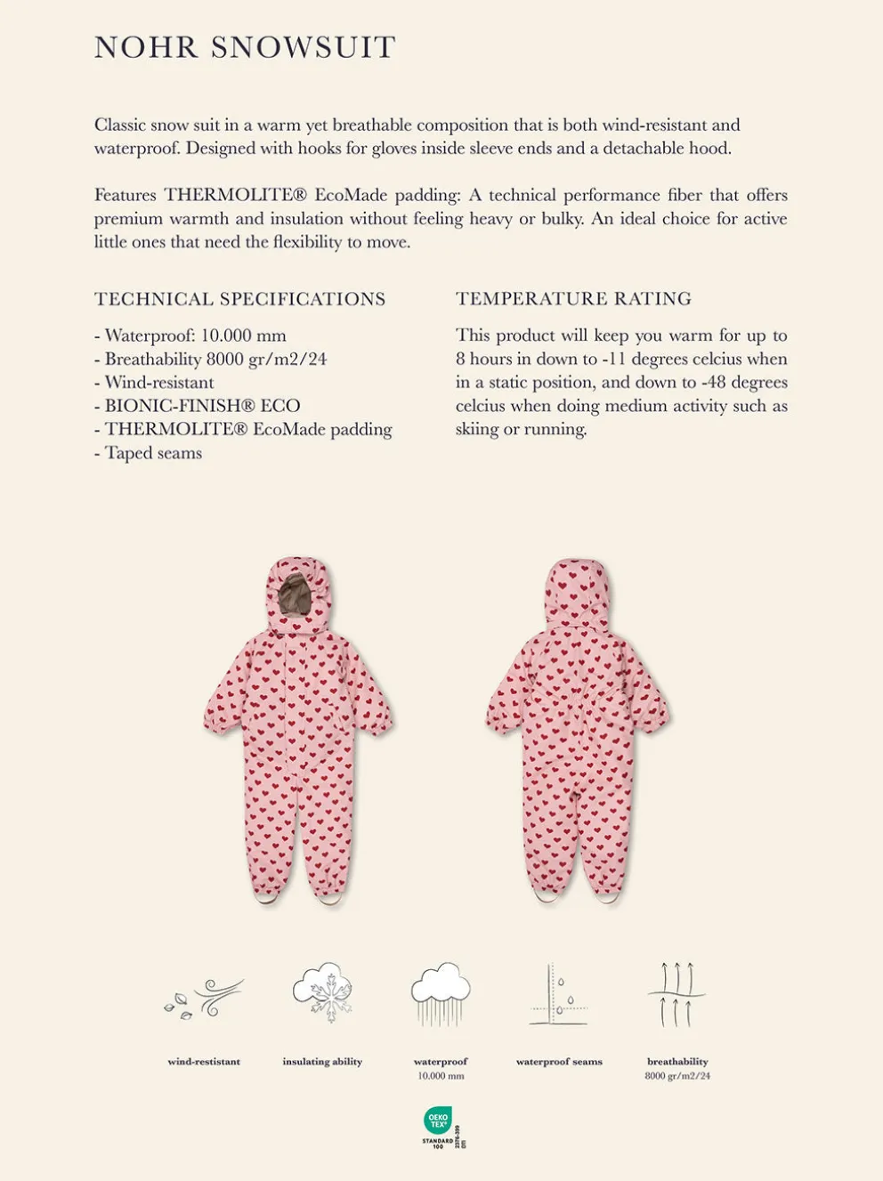 Zimowy kombinezon Nohr snowsuit solid