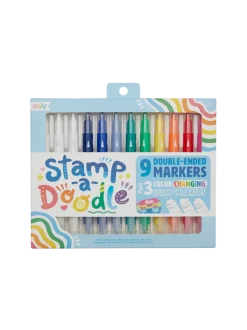 Zmieniające kolor flamastry ze stempelkami Stamp a Doodle