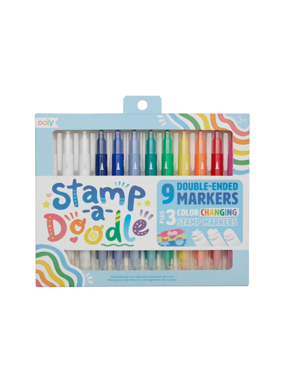 Zmieniające kolor flamastry ze stempelkami Stamp a Doodle