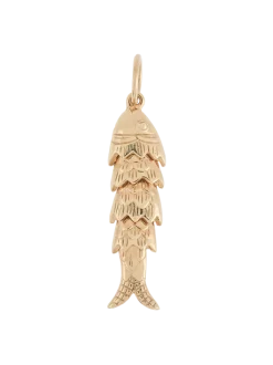 Złota zawieszka Fins of Fortune Charm